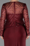 Long Burgundy Plus Size Evening Dress ABU6183