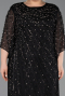 Long Black Formal Plus Size Dress ABU6122