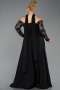 Long Black Dantelle Plus Size Evening Dress ABU5657