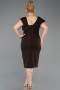 Midi Brown Plus Size Cocktail Dress ABK2632