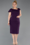 Midi Purple Plus Size Cocktail Dress ABK2632