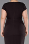Midi Brown Plus Size Cocktail Dress ABK2614
