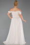 Long Beige Formal Plus Size Dress ABU6185