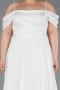 Long White Formal Plus Size Dress ABU6185