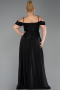 Long Black Formal Plus Size Dress ABU6185