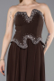 Long Brown Chiffon Evening Dress ABU6188
