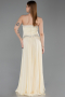 Long Yellow Chiffon Evening Dress ABU6188