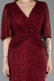 Burgundy Long Plus Size Evening Gown ABU4542