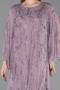 Long Lavender Chiffon Plus Size Evening Gown ABU6176