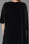 Long Black Chiffon Plus Size Evening Gown ABU6179