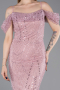 Long Powder Color Beaded Evening Dress ABU6190