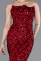 Burgundy Long Scaly Evening Dress ABU5701