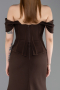 Brown Long Evening Dress ABU6002