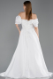 Long White Evening Dress ABU6191