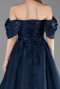 Long Navy Blue Evening Dress ABU6191