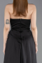 Long Black Satin Evening Dress ABU6193