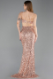 Salmon Long Prom Gown ABU5980