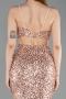 Salmon Long Prom Gown ABU5980