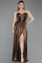 Long Brown Prom Gown ABU6196