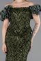 Olive Drab Long Scaly Mermaid Prom Dress ABU5780