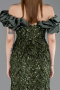 Olive Drab Long Scaly Mermaid Prom Dress ABU5780