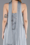 Anthracite Long Chiffon Evening Dress ABU5786