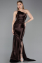 Brown Long Prom Gown ABU5022
