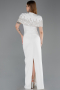 Long White Evening Dress ABU5889