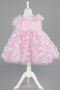 Short Powder Color Girl Dress ABK2629