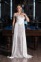 Long White Satin Evening Dress ABU6193
