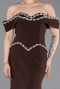 Long Brown Mermaid Prom Dress ABU6198