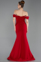 Long Red Mermaid Prom Dress ABU6198