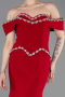 Long Red Mermaid Prom Dress ABU6198