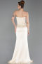 Long Yellow Satin Evening Dress ABU6200