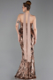Long Copper Scaly Evening Dress ABU6202