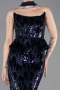Long Navy Blue Scaly Evening Dress ABU6202