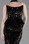 Long Black Scaly Evening Dress ABU6202