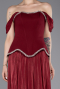 Long Burgundy Chiffon Evening Dress ABU6203