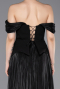 Long Black Chiffon Evening Dress ABU6203