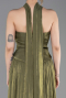Olive Drab Long Chiffon Prom Gown ABU5957