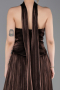 Brown Long Chiffon Prom Gown ABU5957