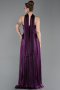Purple Long Chiffon Prom Gown ABU5957