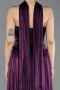Purple Long Chiffon Prom Gown ABU5957