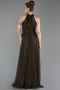 Olive Drab Long Plus Size Evening Dress ABU3253