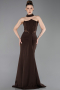 Brown Long Evening Dress ABU5476