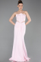 Powder Color Long Evening Dress ABU5476