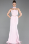 Powder Color Long Evening Dress ABU5476