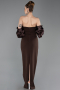 Long Brown Evening Dress ABU6204