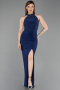 Long Navy Blue Prom Gown ABU6215