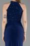 Long Navy Blue Prom Gown ABU6215